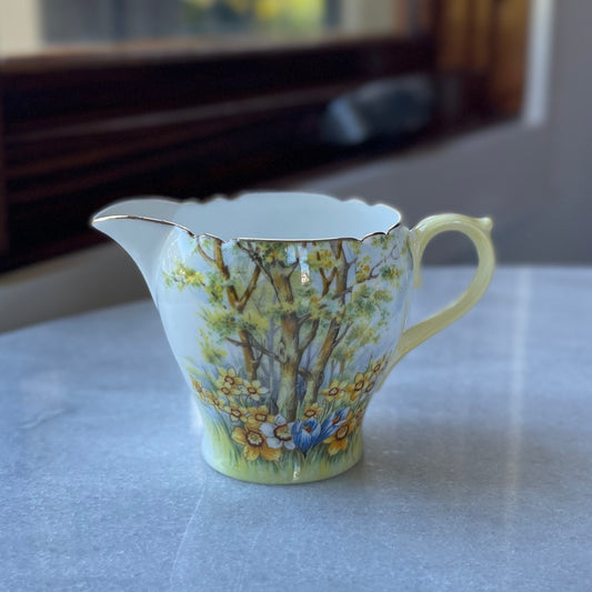 🏴シェリー ダッフォディルタイム シュガーボウルとクリーマー (単品)