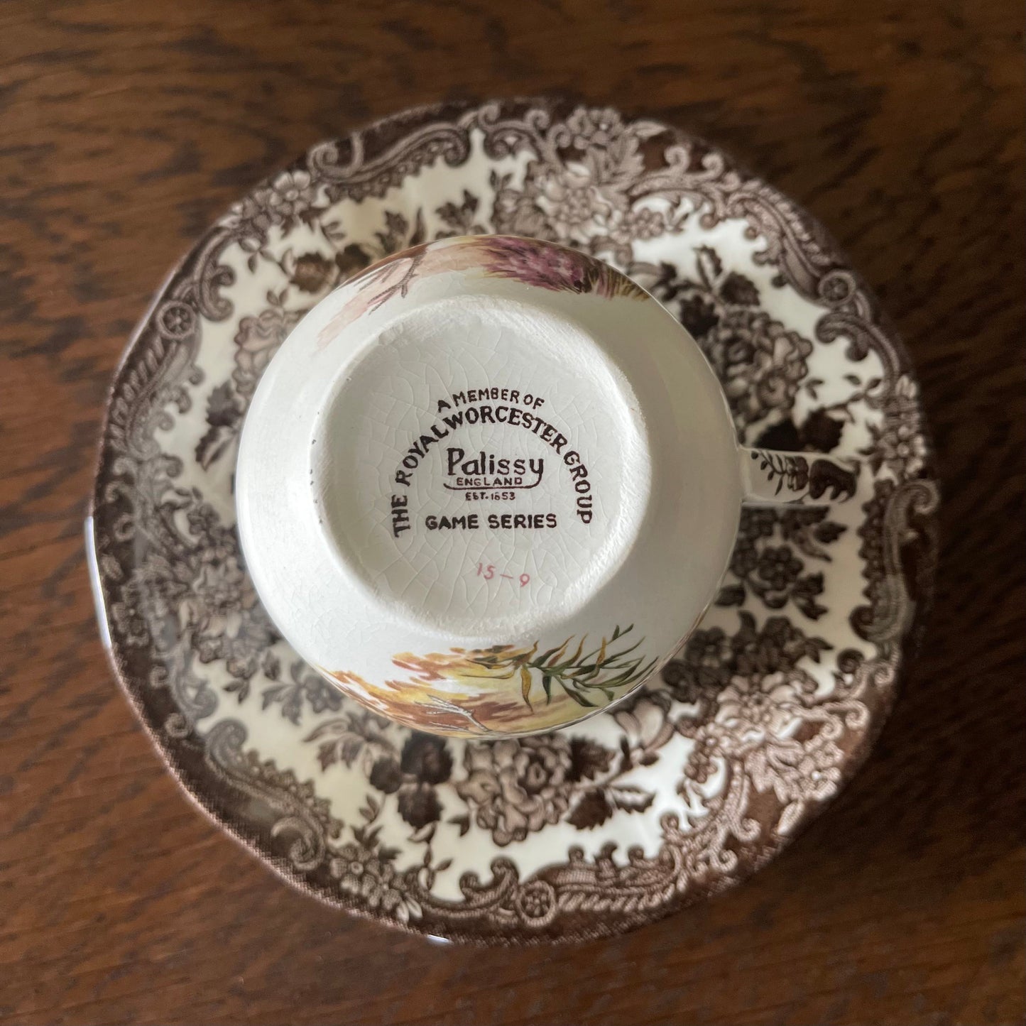 🇬🇧ロイヤルウースター パリッシー ゲームシリーズ 雉 カップ&ソーサー