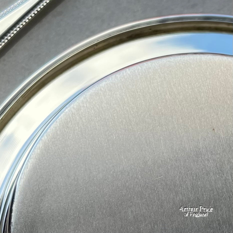 🏴アーサープライス シルバープレート バターディッシュ&バターナイフ