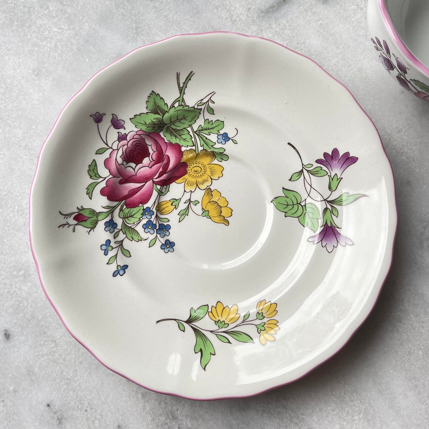 🏴スポード マールボロスプレー カップ&ソーサー デュオ