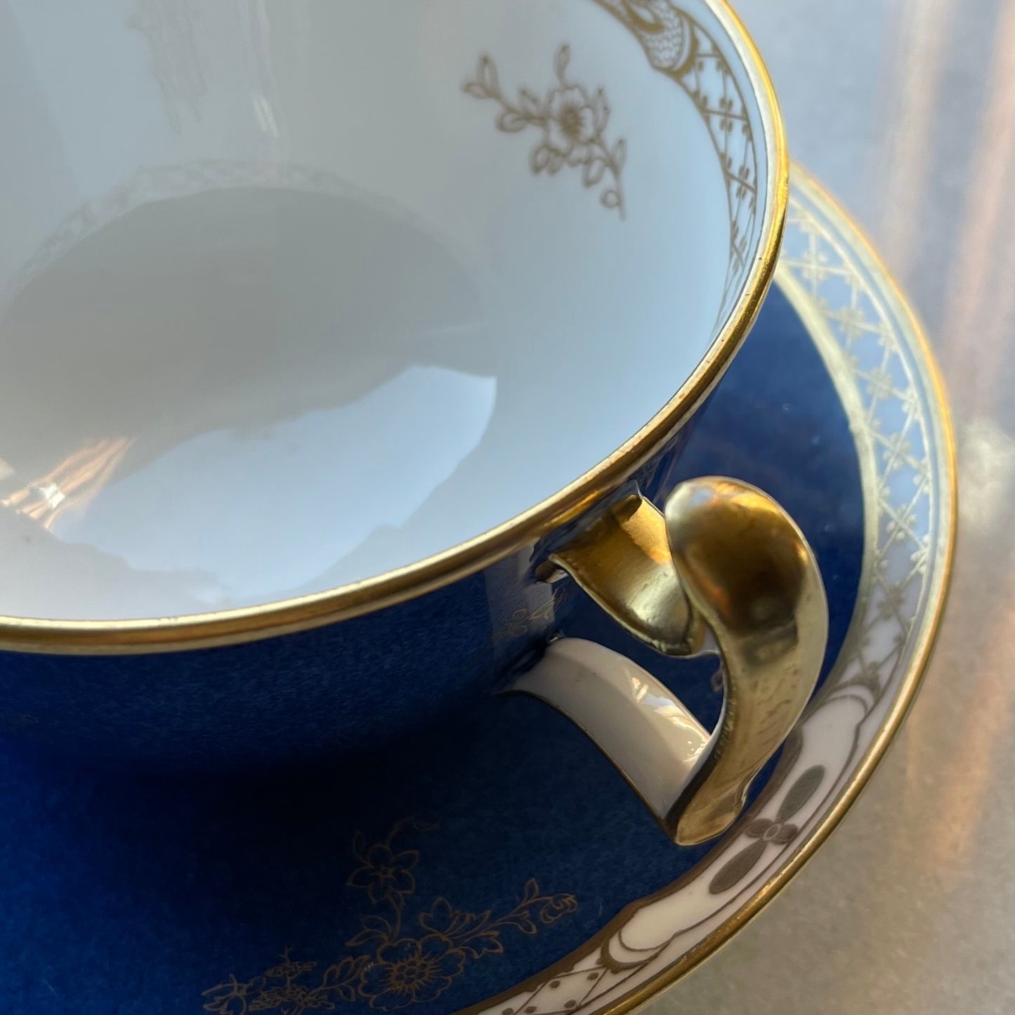 🏴スポード・コープランド アンティーク ブレックファストカップ&ソーサー デュオ