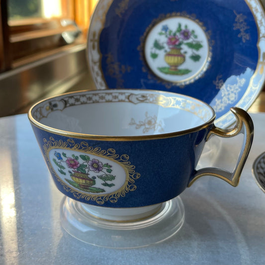 🏴スポード・コープランド アンティーク ブレックファストカップ&ソーサー デュオ