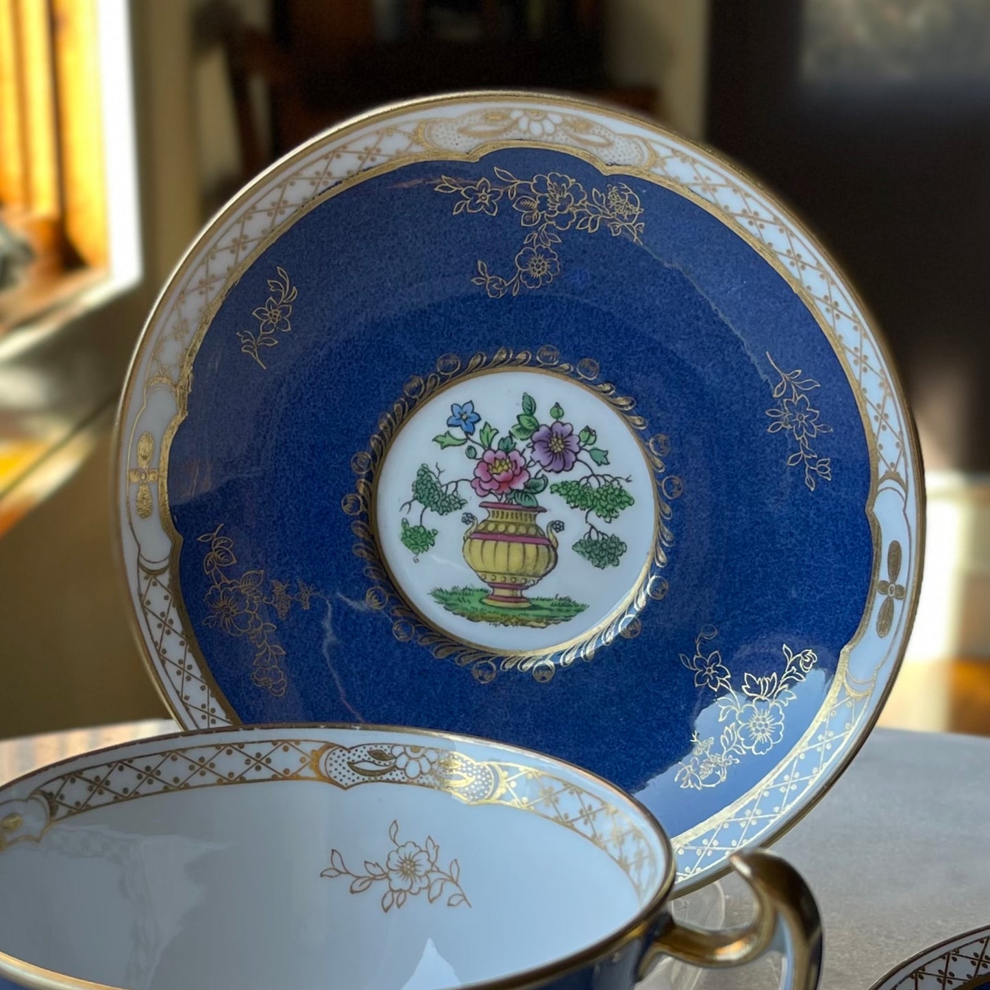 🏴スポード・コープランド アンティーク ブレックファストカップ&ソーサー デュオ