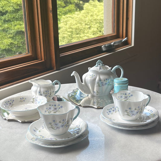 シェリー ブルーロック ティーセット