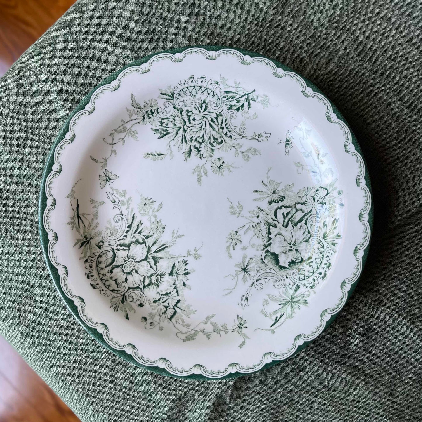 🇸🇪ロールストランド Grön Anna/グリーンアンナ 18cmプレート