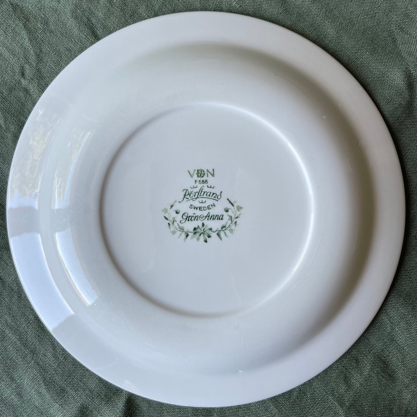 🇸🇪ロールストランド Grön Anna/グリーンアンナ 18cmプレート