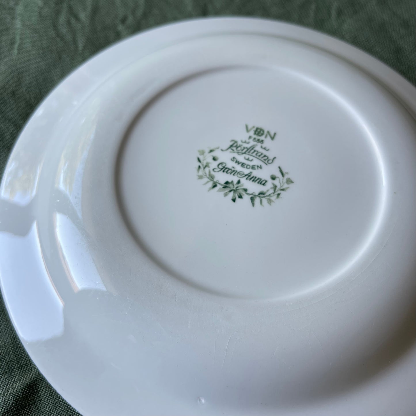 🇸🇪ロールストランド Grön Anna/グリーンアンナ 18cmプレート