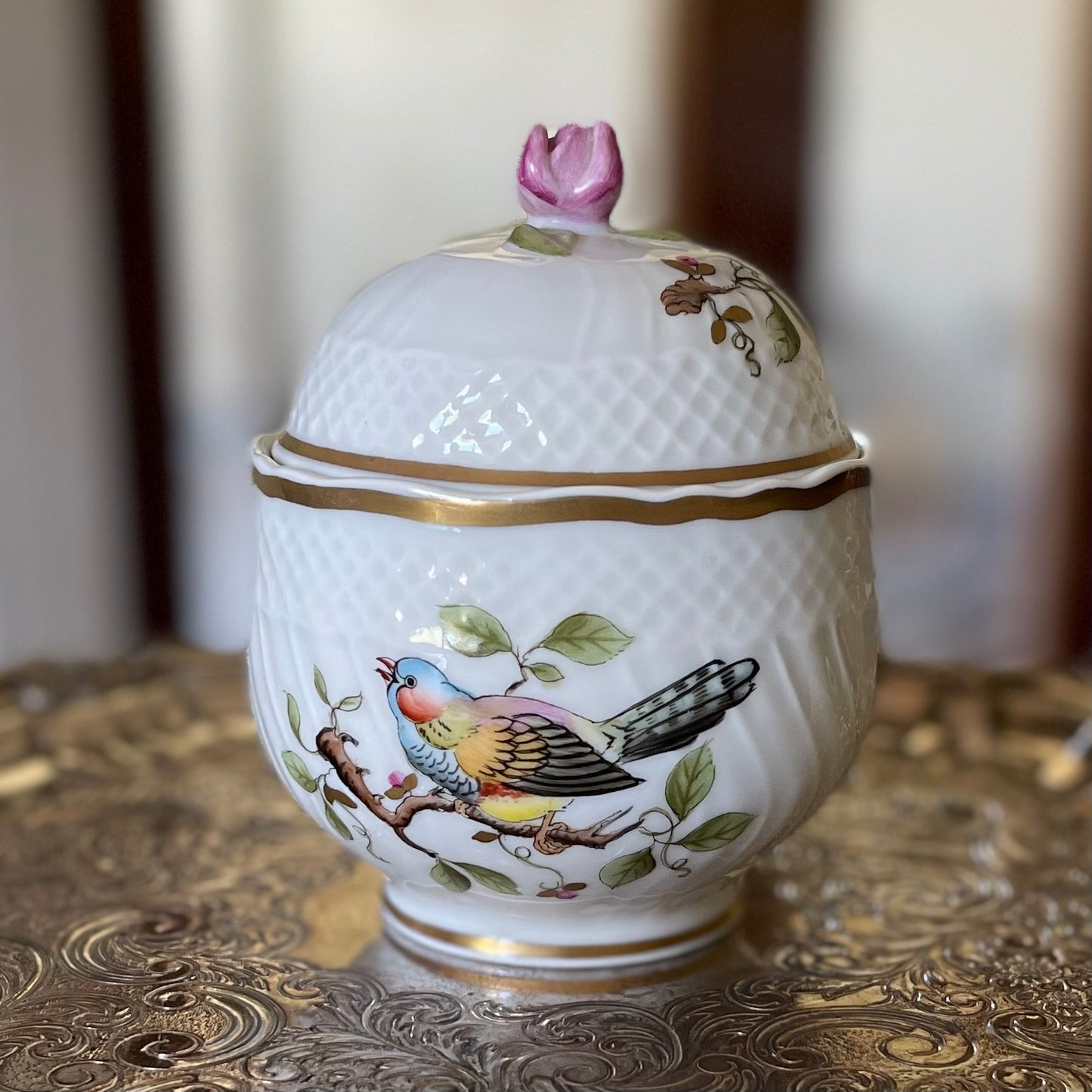 🇭🇺ホロハーザ Madaras/Forest Birds エスプレッソカップ&ソーサー2客+シュガーポットセット