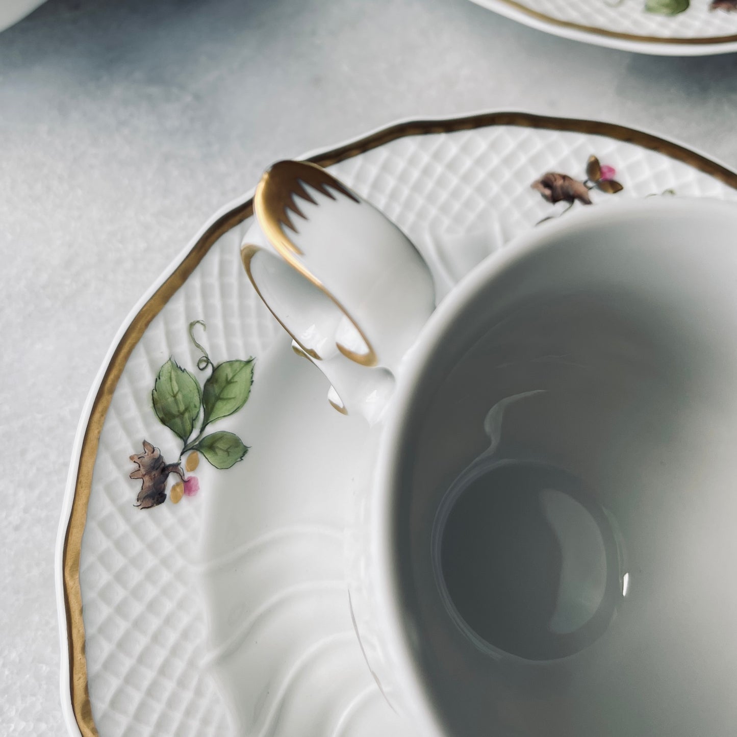 🇭🇺ホロハーザ Madaras/Forest Birds エスプレッソカップ&ソーサー2客+シュガーポットセット