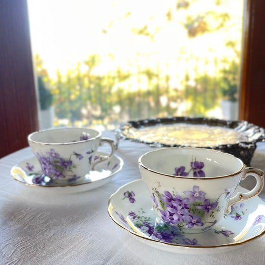 🏴ハマースレイ ヴィクトリアンバイオレット カップ&ソーサー